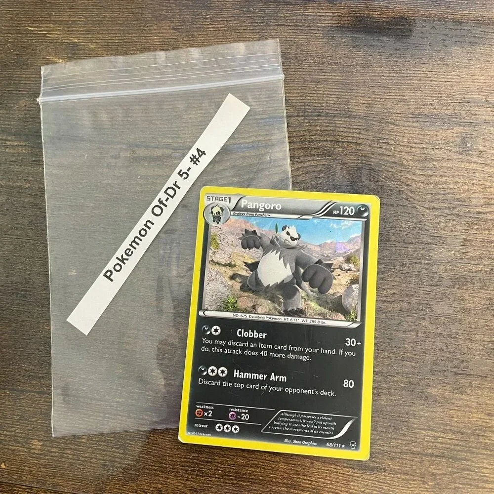 Pokemon Card Pangoro Stage 1 68/111 2014 Holo Rare Furious Fists